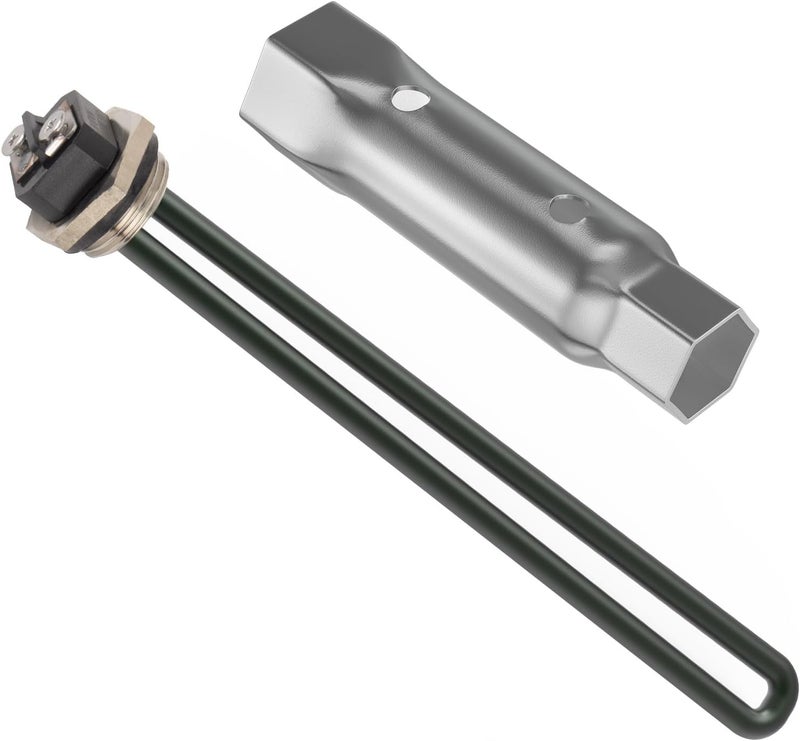 JIOTAR 𝗡𝗲𝘄 𝙐𝙥𝙜𝙧𝙖𝙙𝙚𝙙 RV Water Heater Element 520900 Replacement Suburban SW6DE SW10DE SW12DE 520789 FOR Suburban RV Water Heater Parts SW Series Electric Water Heater-120V 1440W,With 09883 Wrench - Image 1